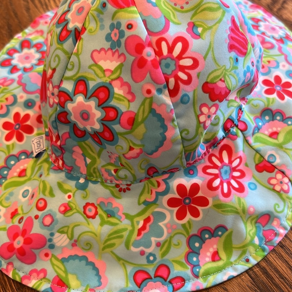 I play floral print baby water sun hat - Picture 4 of 6